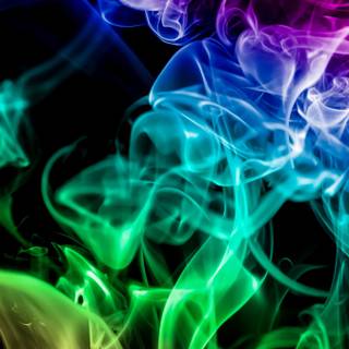 Multicolor smoke wallpaper