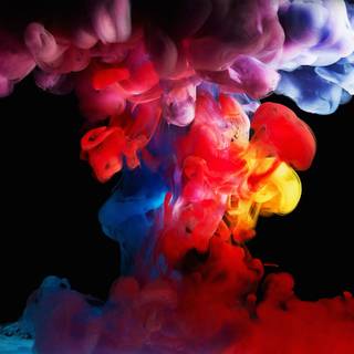 Multicolor smoke wallpaper