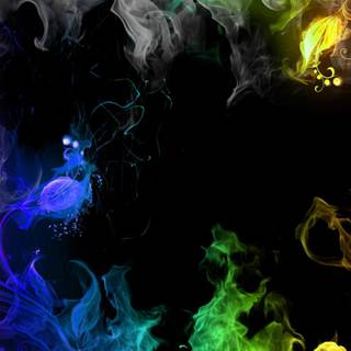 Multicolor smoke wallpaper