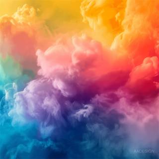 Multicolor smoke wallpaper