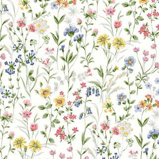 Wild flowers artwork wallpaper