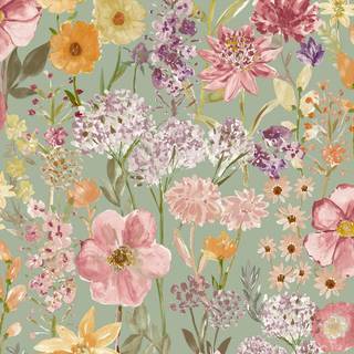 Wild flowers artwork wallpaper