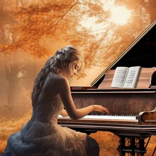 Grand piano 4k wallpaper