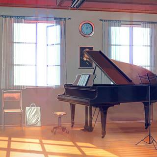 Grand piano 4k wallpaper