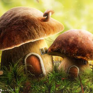 4k mushrooms wallpaper
