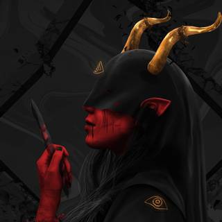 Dark demon 4k wallpaper