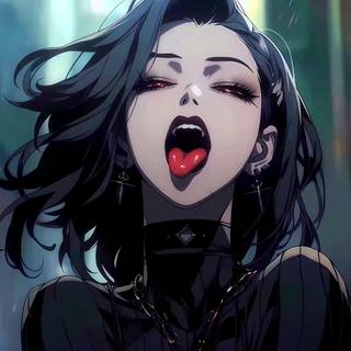 Goth girl 4k wallpaper