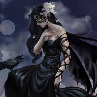 Goth girl 4k wallpaper