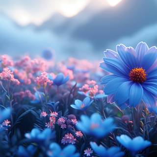 PC blue 4k wallpaper