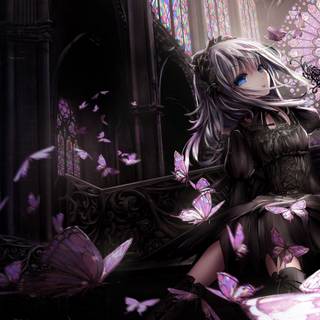 Goth girl 4k wallpaper