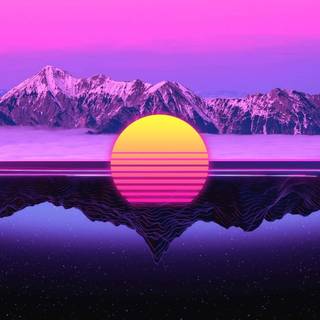 Retro 80s computer wallpaper