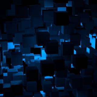 Blue laptop 4k wallpaper