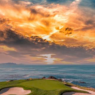 Golf course iPhone wallpaper