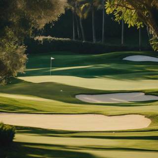 Golf course iPhone wallpaper