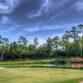 Golf course iPhone wallpaper