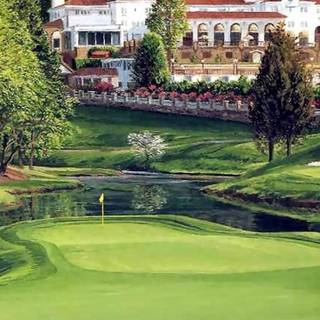 Golf course iPhone wallpaper