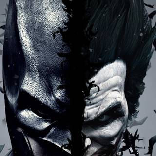 Batman and Joker phone wallpaper