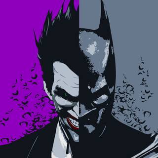 Batman and Joker phone wallpaper