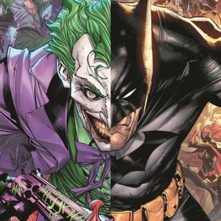 Batman and Joker phone wallpaper