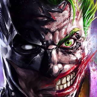 Batman and Joker phone wallpaper