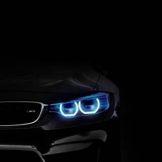 BMW headlight phone wallpaper