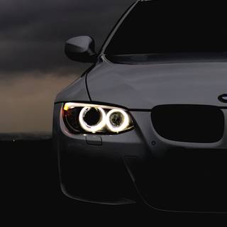 BMW headlight phone wallpaper