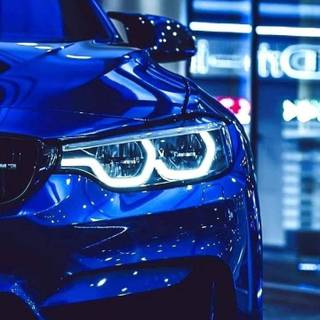 BMW headlight phone wallpaper