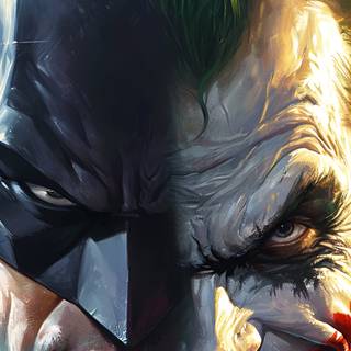 Batman and Joker phone wallpaper