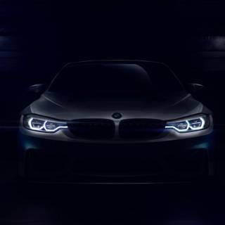 BMW headlight 4k wallpaper