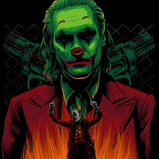 Batman and Joker phone wallpaper