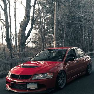 Mitsubishi Lancer Evo phone wallpaper