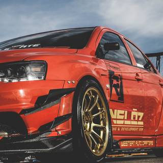 Mitsubishi Lancer Evo phone wallpaper