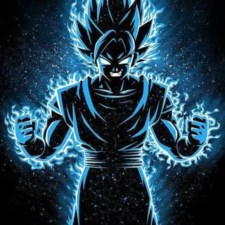 Goku dark phone wallpaper