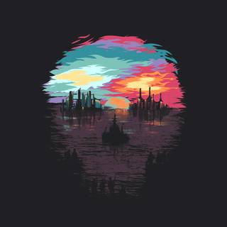 Dystopia phone wallpaper