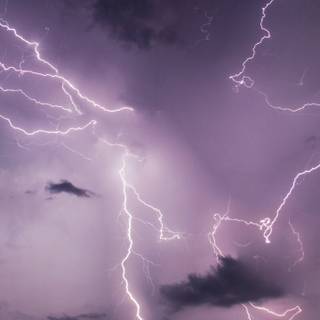 Thunder sky phone wallpaper