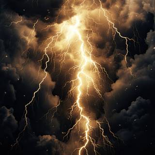 Thunder sky phone wallpaper