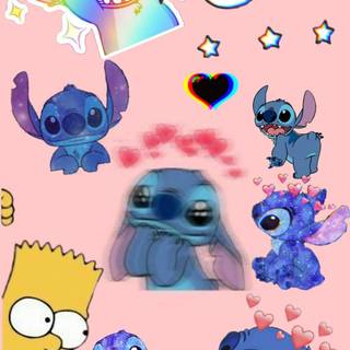 Cute iPhone Stitch wallpaper