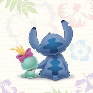 Cute iPhone Stitch wallpaper