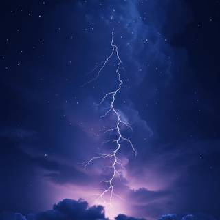Thunder sky phone wallpaper