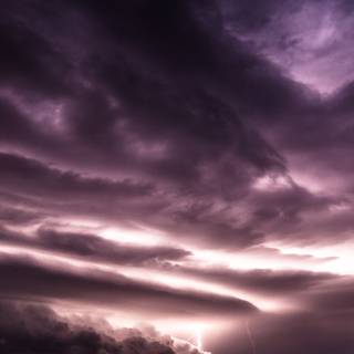 Thunder sky phone wallpaper