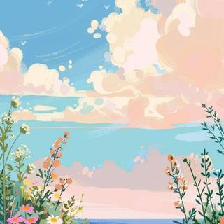 Phone illustration wallpaper