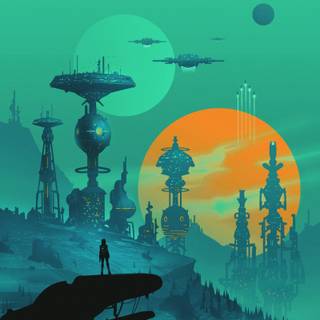 Phone illustration wallpaper