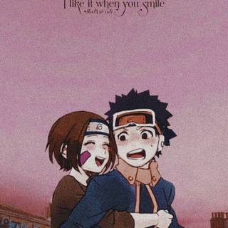 Obito and Rin phone wallpaper