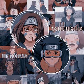 Obito and Rin phone wallpaper