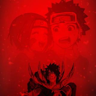 Obito and Rin phone wallpaper