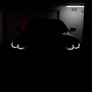 BMW headlight phone wallpaper