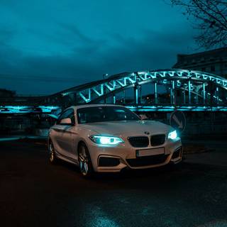 BMW headlight phone wallpaper