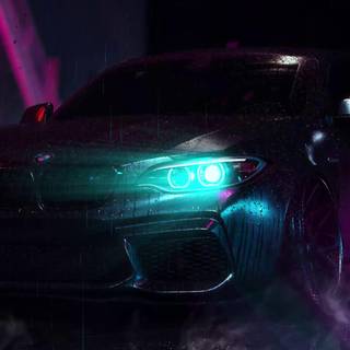 BMW headlight 4k wallpaper