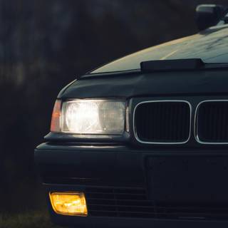 BMW headlight phone wallpaper