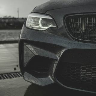 BMW headlight phone wallpaper